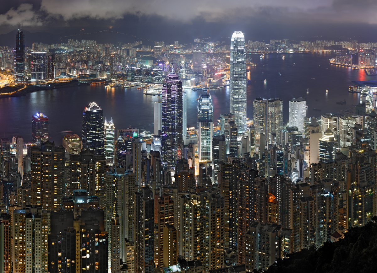 Гонконг вид с воды
